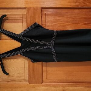 Black Dress with Studded Straps